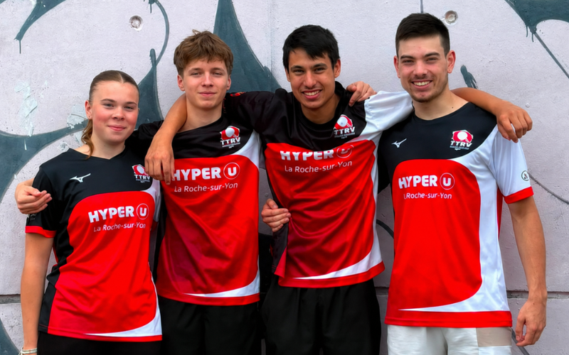 Finales nationales de tennis de table à Questembert : le TT La Roche Vendée présent avec 4 athlètes engagés