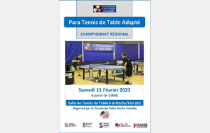 championnat régional para tennis de table 2023