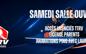 Samedi salle ouverte + animation Ping de Laurent