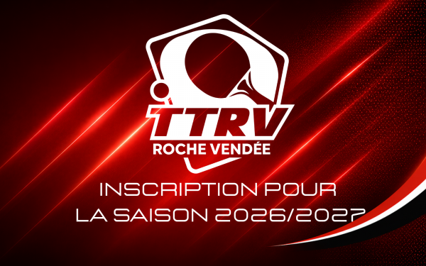 Inscription au club pour la saison 2026/2027