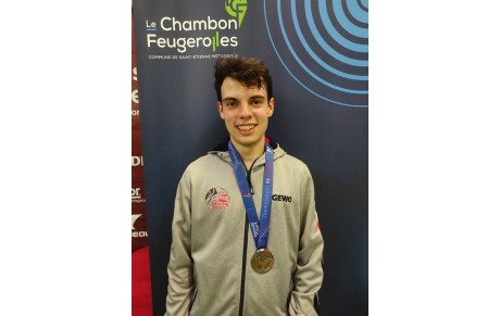 Melvyn, médaillé au championnat de France handisport multi-catégories 2023 en double