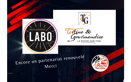 Les boulangeries Tartine et Gourmandise et Labo avec le TT La Roche Vendée
