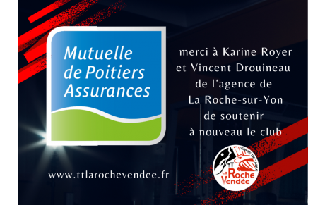 La Mutuelle de Poitiers assure le club
