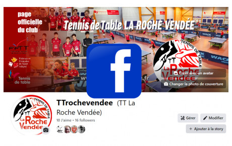 Un changement dans l'adresse FACEBOOK pour le club