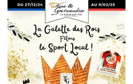 Une fève &quot;Tennis de Table La Roche Vendée&quot; chez Tartines et Gourmandises
