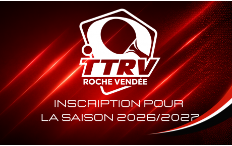Ouverture des inscriptions pour la saison 2026/2027