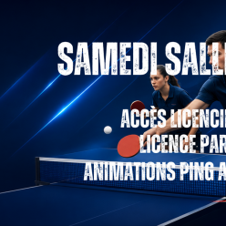 Samedi salle ouverte + animation Ping de Laurent